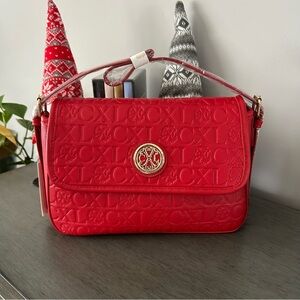 CXLChristian Lacroix Clara Embossed Logo Shoulder Bag